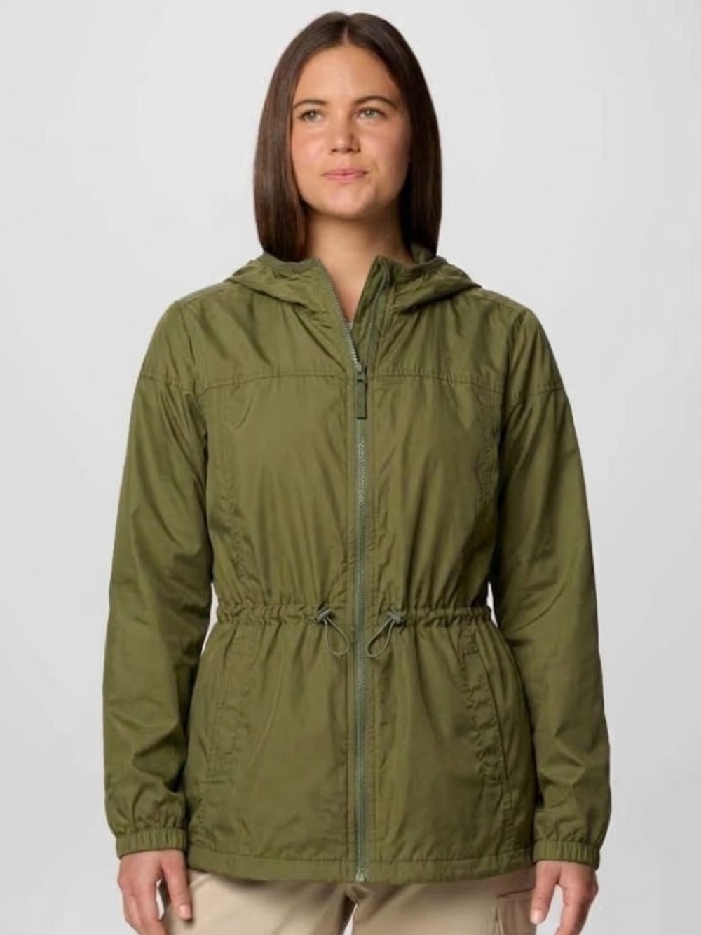 Old Navy Olive Green Zip-Front Utility Jacket